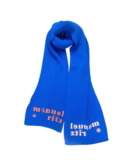 Manuel Ritz Blue Winter Scarves for men