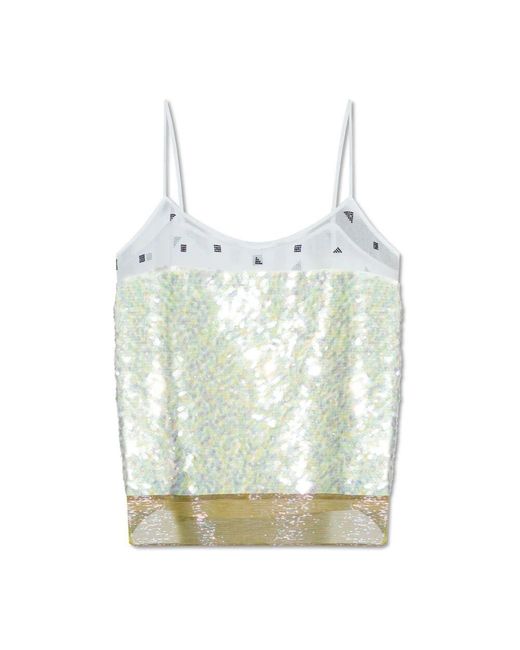 Tory Burch Blue Sequin Top,
