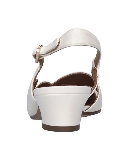 Chie Mihara White Rune Slingback Pump