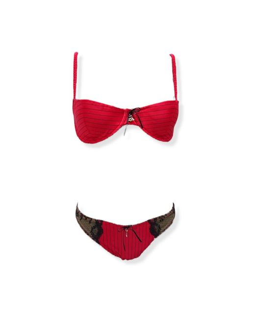 Emporio Armani Red Bikinis