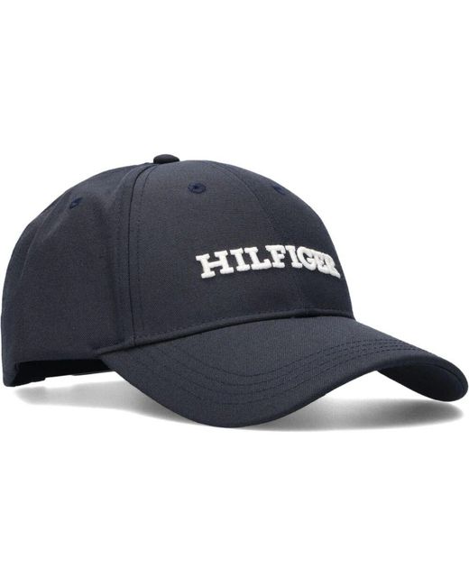Tommy Hilfiger Monotype Canvas Cap in Blue für Herren