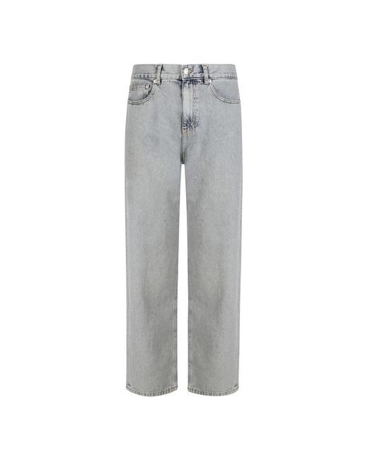 Les Deux Gray Straight Fit Jeans for men
