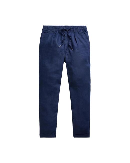Polo Ralph Lauren Blue Cropped Trousers for men