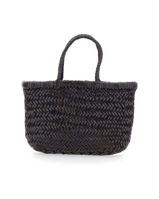 Dragon Diffusion Black Mini Flat Gora Handtasche