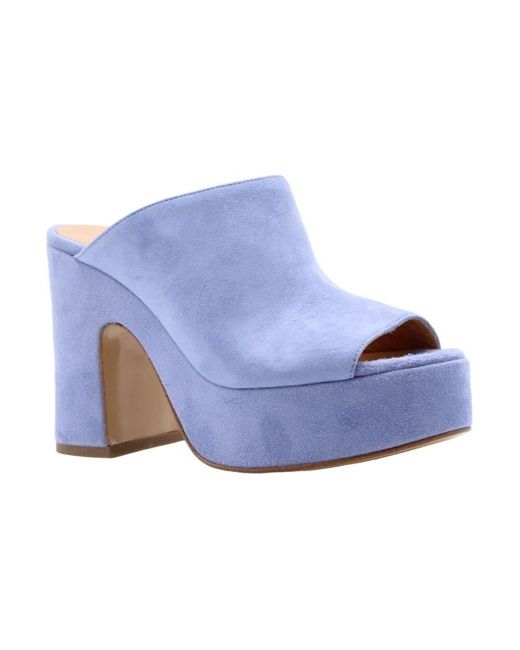 Heeled Mules di Cristian Daniel in Blue