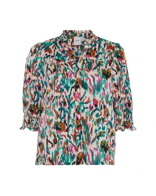 Ichi Green Bluse