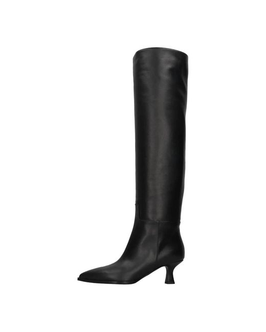 3Juin Black Heeled Boots