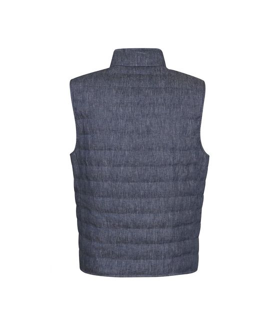 Brunello Cucinelli Blue Vests for men