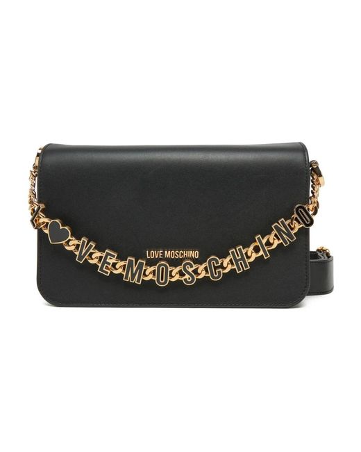 Handbags Love Moschino de color Black