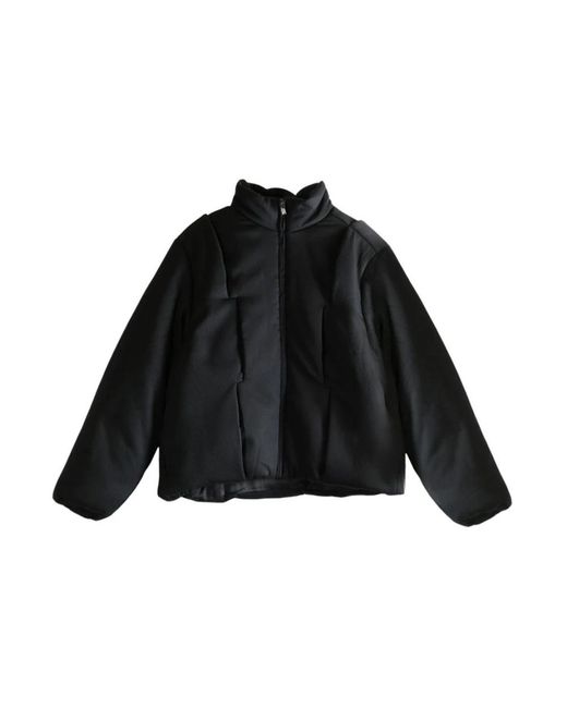 Adererror Jassen ,Zwart ,Leer Panelled Jacket in het Black voor heren