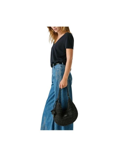 Pepe Jeans Black Shoulder Bags