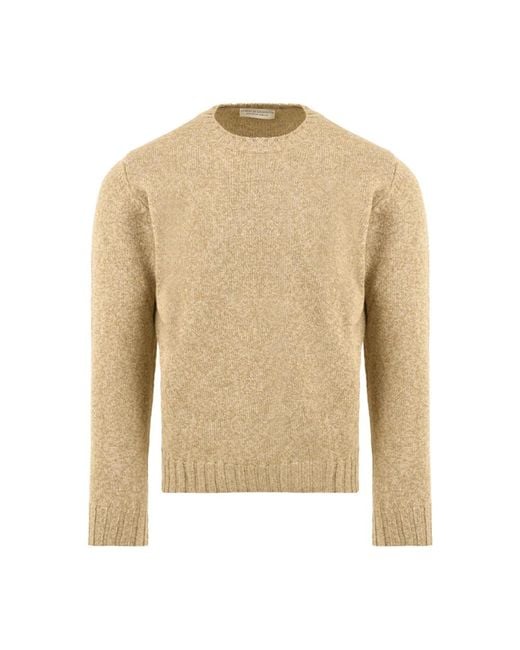 FILIPPO DE LAURENTIIS Rundhals-Strickware in Natural für Herren