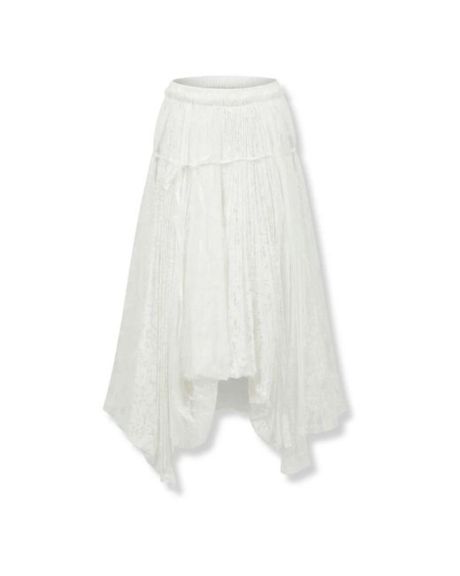 J.W. Anderson White Midi Skirts