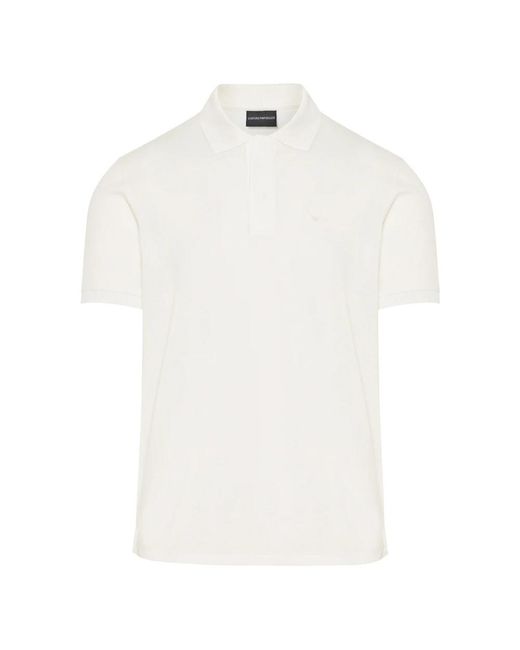 Emporio Armani White Polo Shirts for men