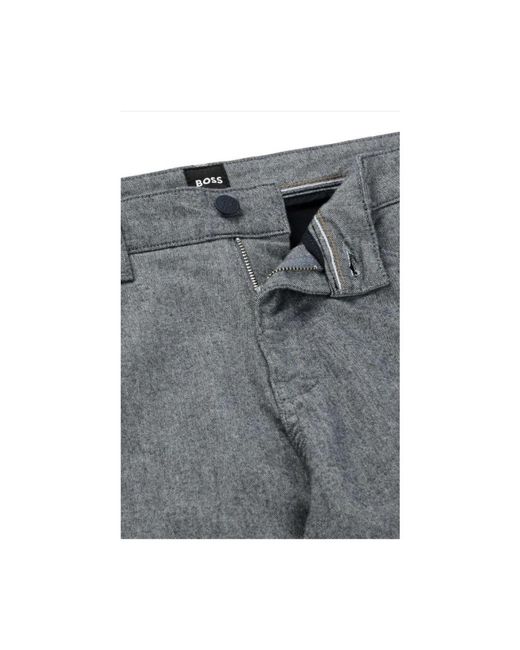 Boss Gray Slim-Fit Jeans for men