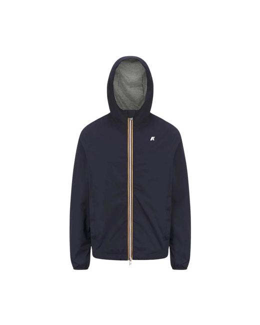 K-Way Jack Stretch Nylon Jersey in het Blue voor heren