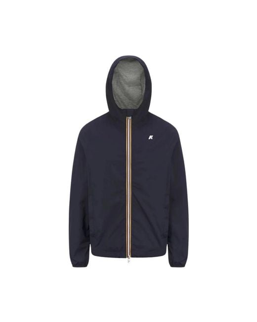 K-Way Blue Rain Jackets for men