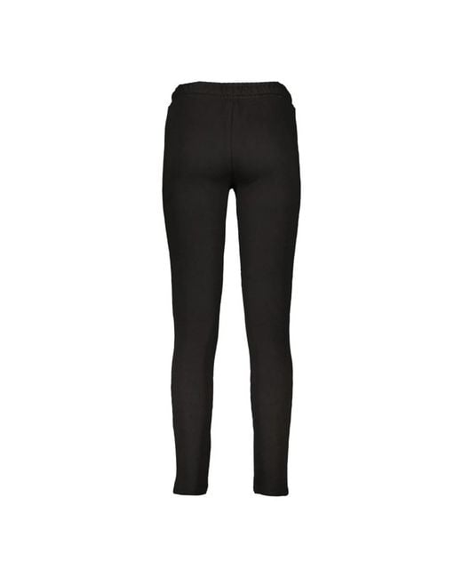 Roberto Cavalli Sportieve Zwarte Damesbroek Met Borduursel in het Black