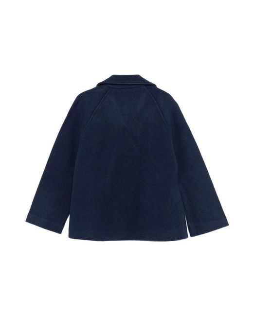 Emporio Armani Jack Met Dubbele Rij Knopen in het Blue