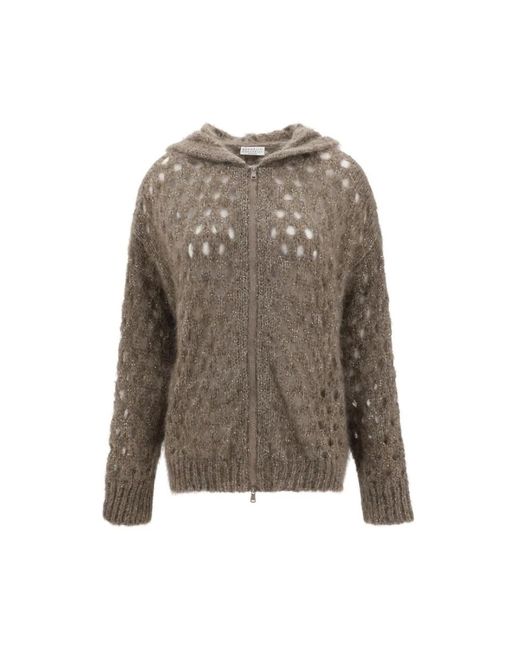 Cardigans Brunello Cucinelli de color Brown