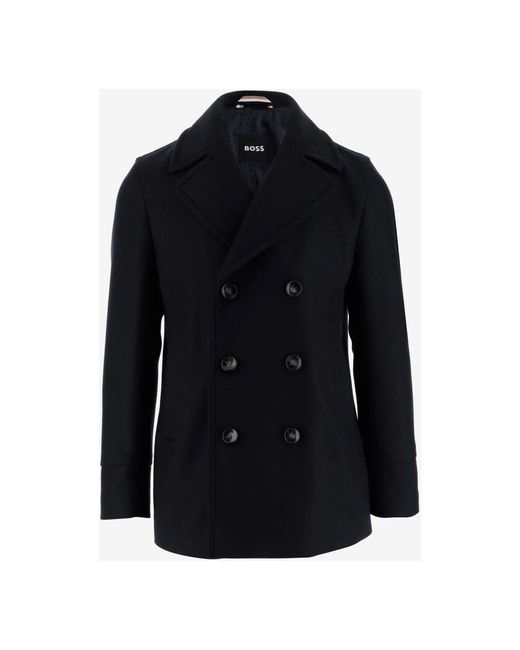 Coats > double-breasted coats Boss pour homme en coloris Blue