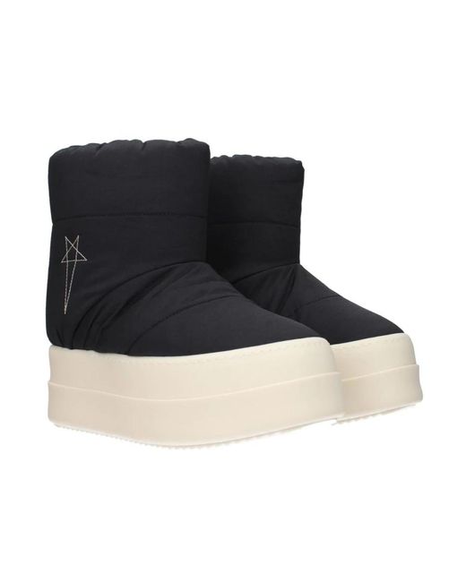 Rick Owens Black Winter Boots