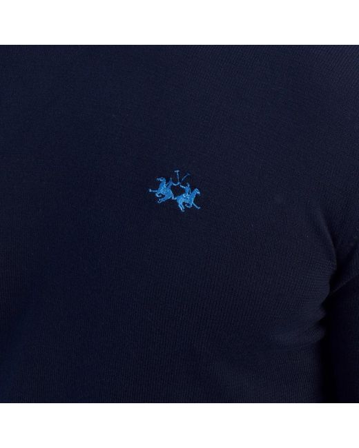La Martina Blue Sweatshirts for men