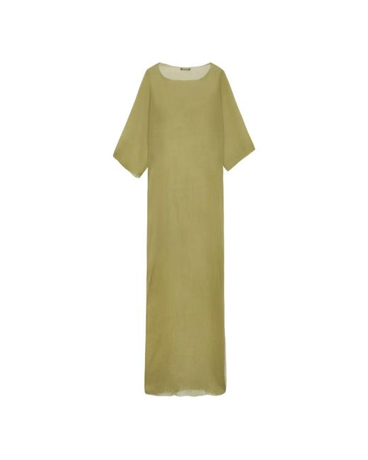 Cortana Kleedjes ,Groen ,Chiffon Zijden Pistache Lange Jurk in het Green