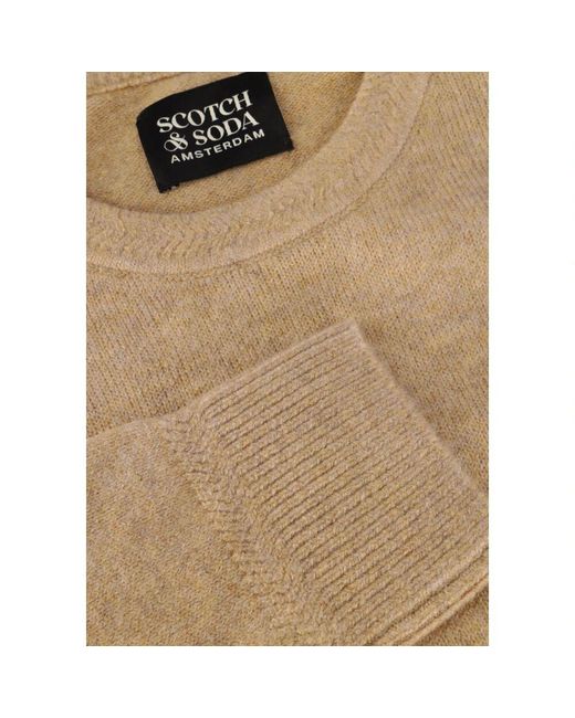 Scotch & Soda Weicher Strick Regular Fit Pullover in Natural für Herren
