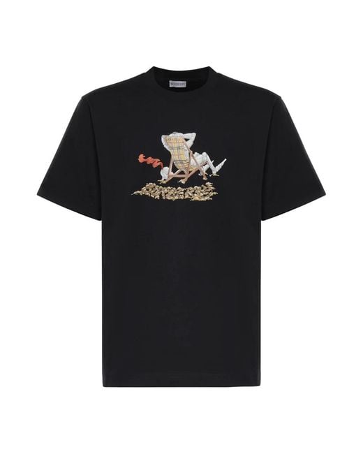 Burberry Black T-Shirts for men