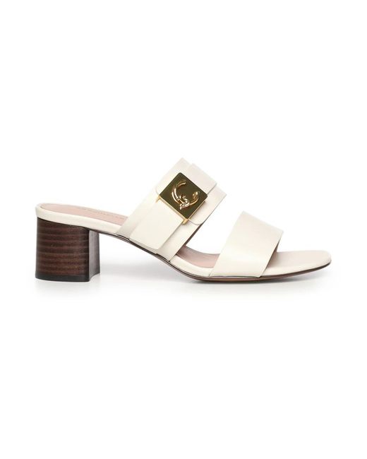 Coccinelle Metallic Heeled Mules