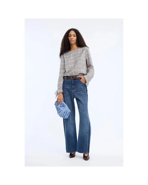 Munthe Blue Straight Fit Jeans