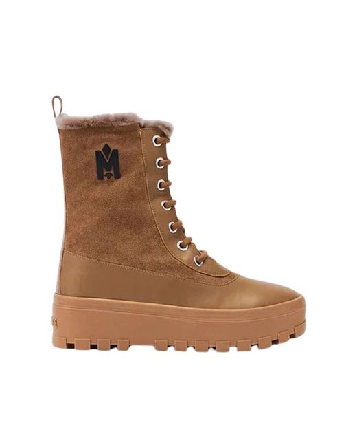 Mackage Brown Lace-Up Boots