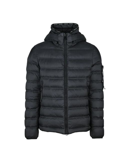 Peuterey Jassen ,Zwart ,Donsjack Met Ritssluiting Zakken in het Black voor heren