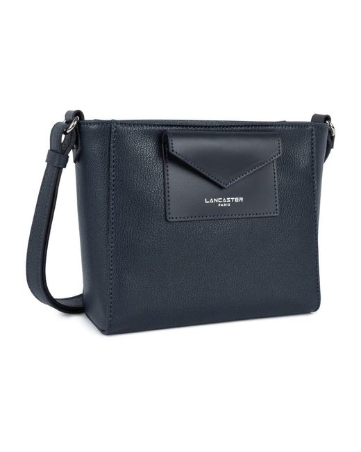Lancaster Blue Zippée Maya Umhängetasche Dunkelblau