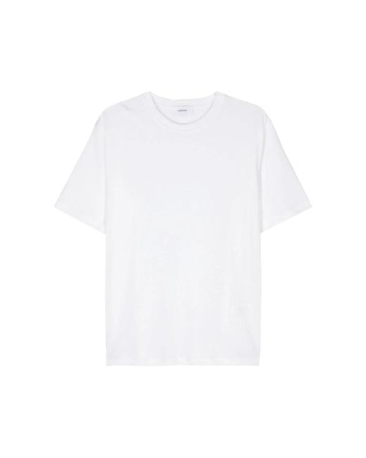 Lardini Weiße crew neck t-shirt in White für Herren