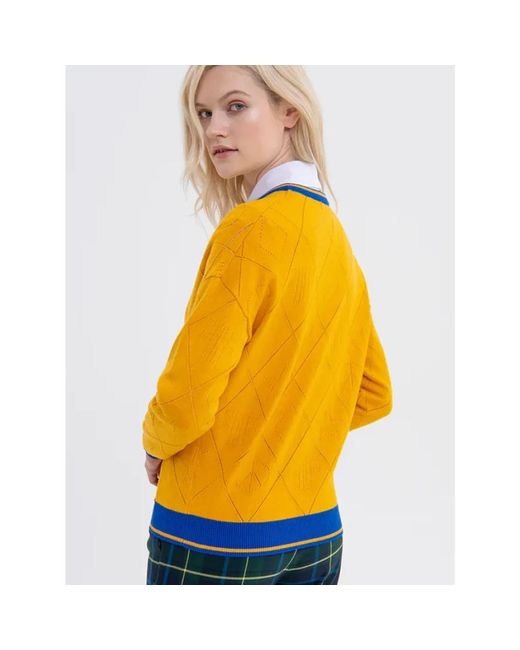Knitwear > round-neck knitwear Fracomina en coloris Yellow