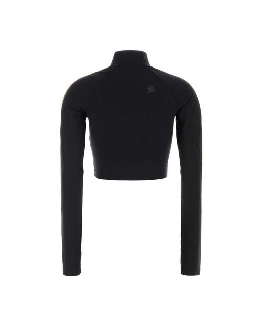 Burberry Black Stretch Nylon Sweatshirt