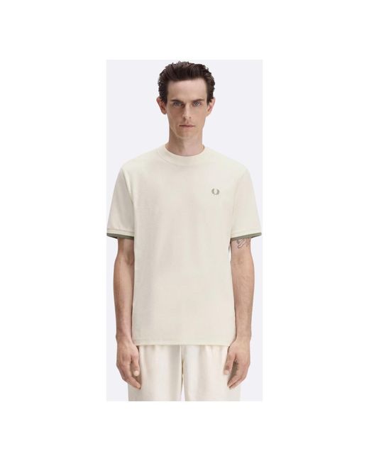 Fred Perry T-Shirts in het White voor heren