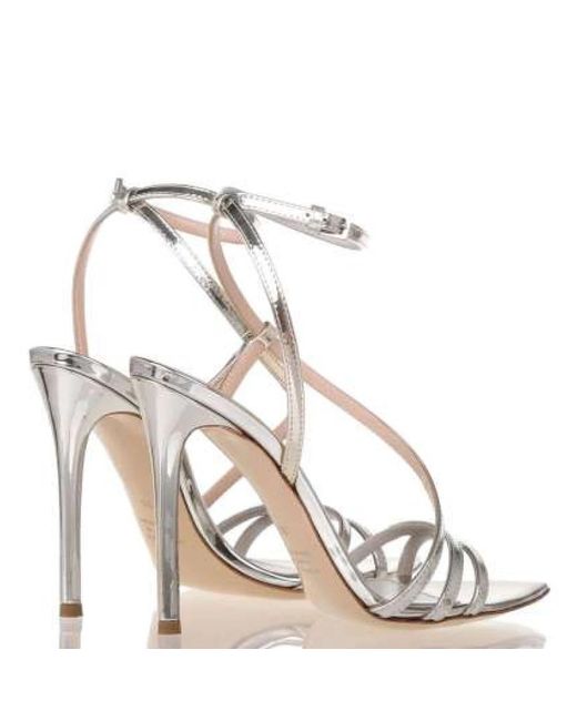 Ninalilou Metallic High Heel Sandals