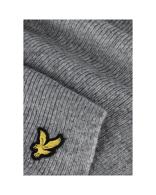 Lyle & Scott Geribbelde Sjaal in het Gray voor heren