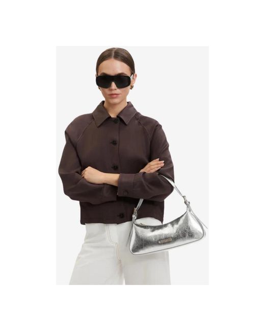 Love Moschino Gray Shoulder Bags