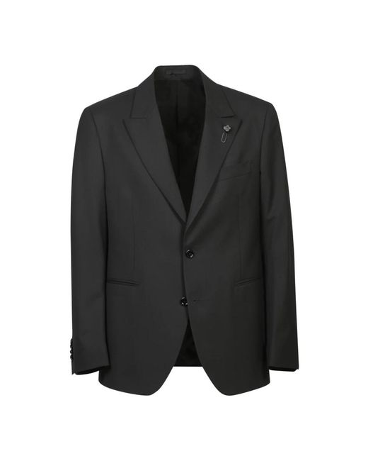 Lardini Black Single Breasted Suits for men