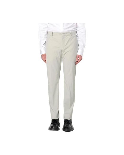 PT Torino Klassieke Slim Fit Broek in het Gray voor heren