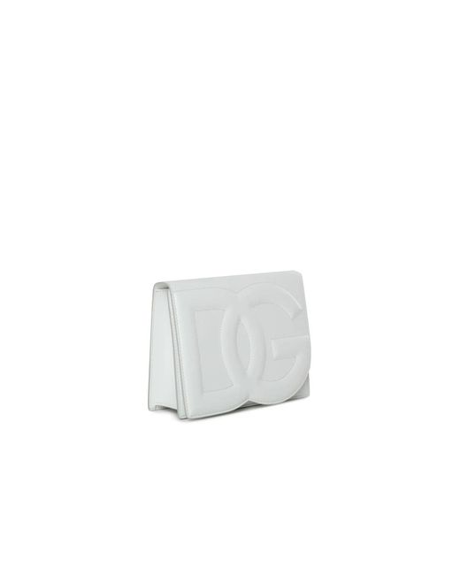 Dolce & Gabbana White Weiße cross body tasche - stilvoll und funktional