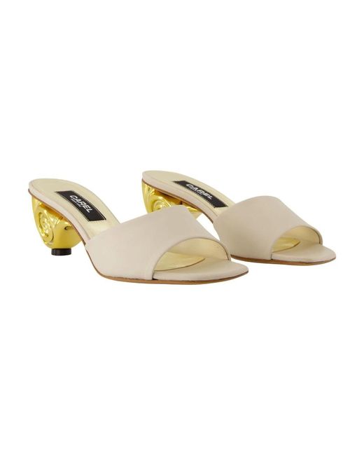 Heeled Mules di CAREL PARIS in Metallic