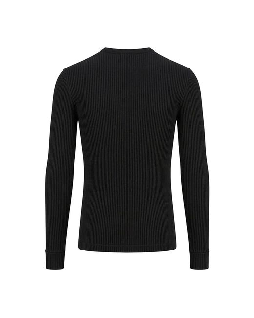 Dolce & Gabbana Black Round-Neck Knitwear for men