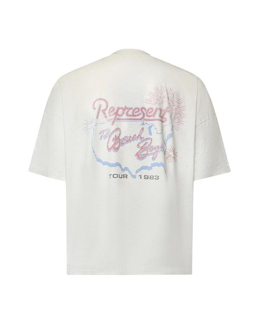 Represent Tops ,Wit ,T-Shirts in het White voor heren