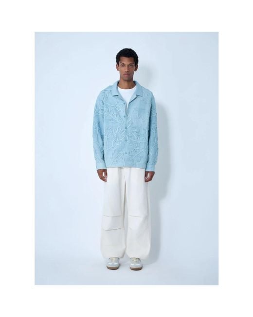 STORY mfg. Wide Trousers in het White voor heren