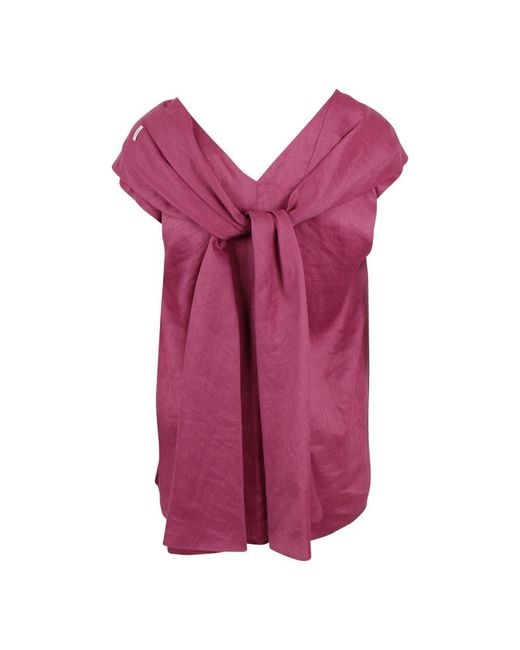 Max Mara Purple Sleeveless Tops